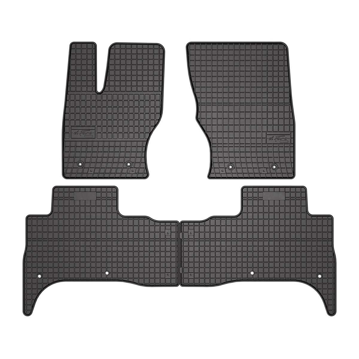 Land Rover Range Rover Sport Floor Mats - Omac - El Toro Rubber - Black - 2014-2022 Land Rover Range Rover Sport Floor Mats - Omac - El Toro Rubber - Black - 2014-2022